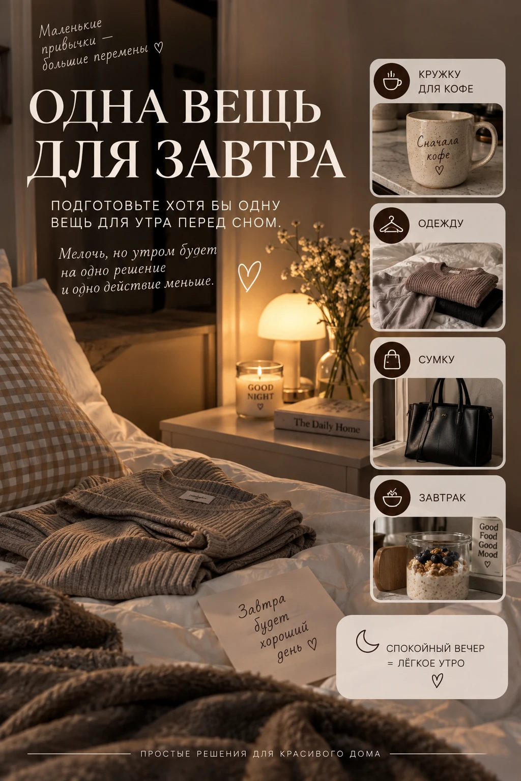 ☕ ОДНА ВЕЩЬ ДЛЯ ЗАВТРА