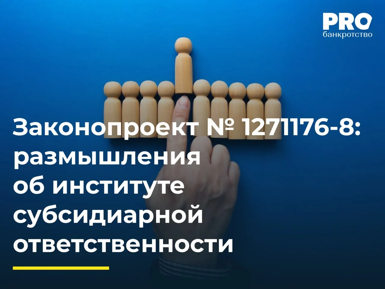 Законопроект № 1271176-8: размышления об институте субсидиарной ответственности