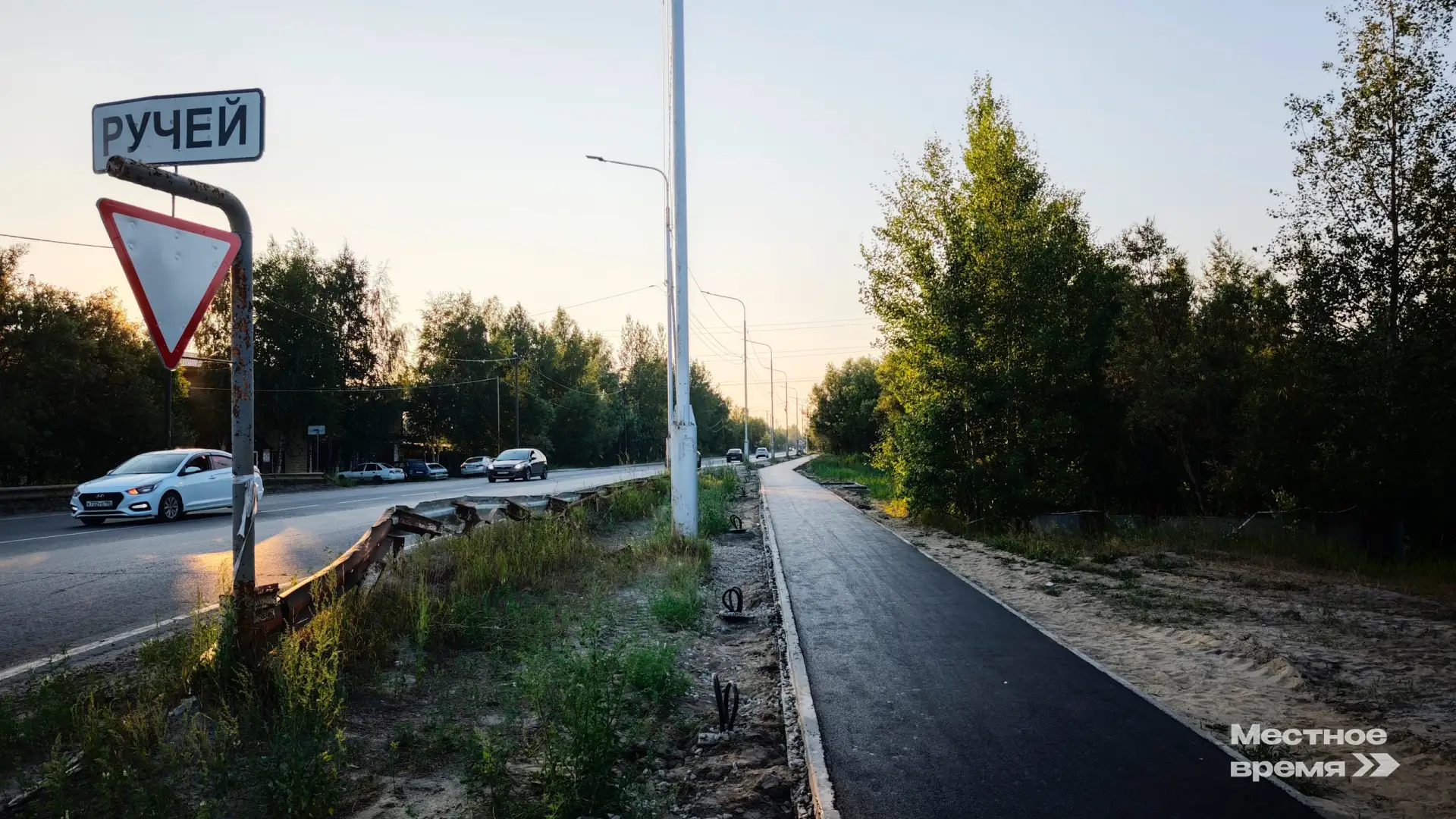 Жители Старого Вартовска начнут ходить по асфальтированным тротуарам, а не по проезжей ...