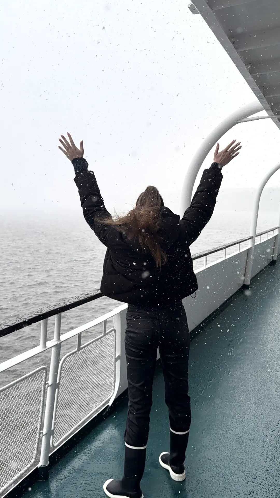 Можно смело утверждать, что в первом круизе сезона нам повезло с погодой ❄️
