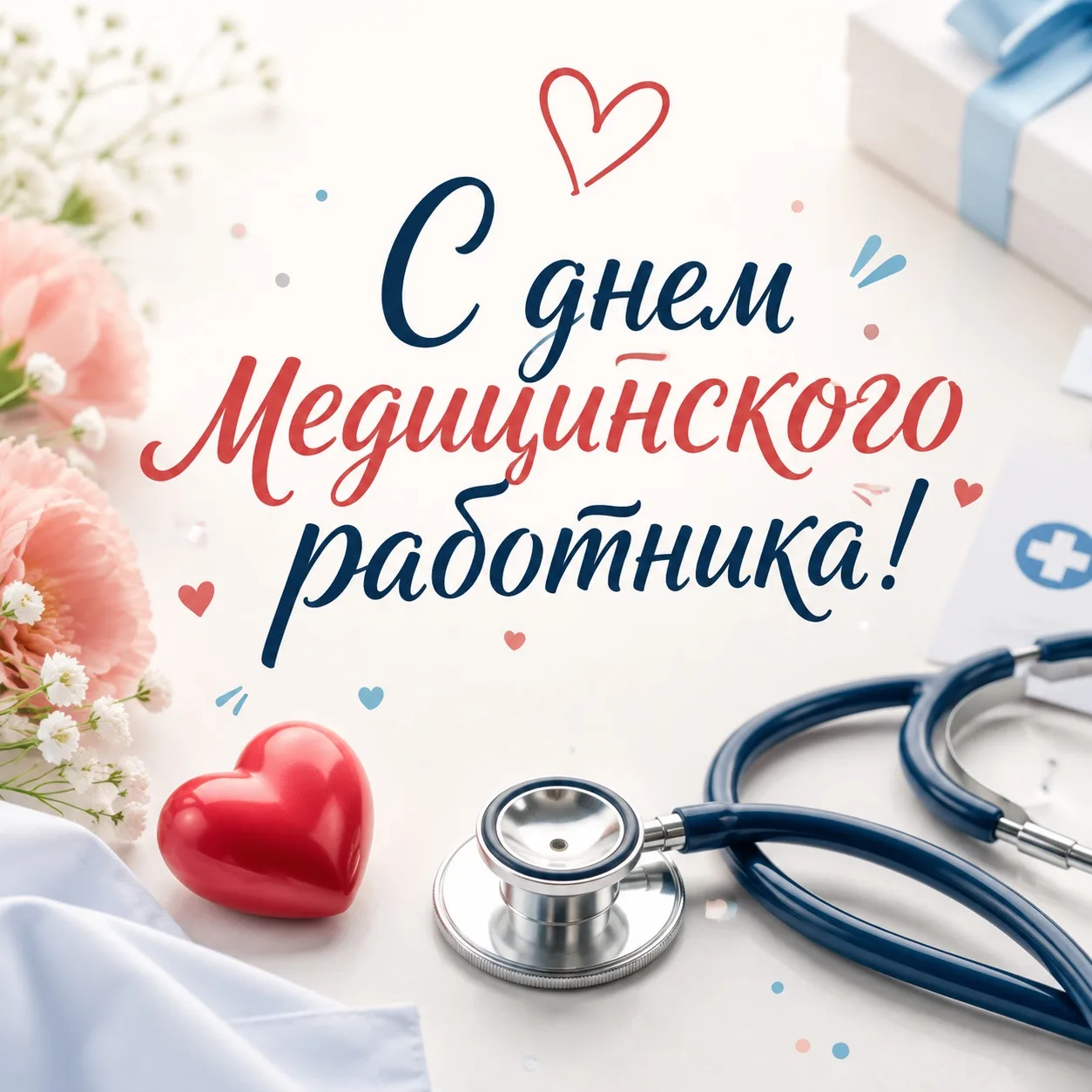 Поздравляю всех работников здравоохранения — врачей, фельдшеров, медсестер и санитарок ...
