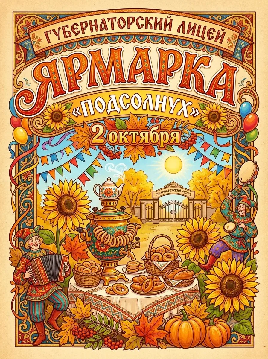 🌻 ЯРМАРКА «ПОДСОЛНУХ» В НАШЕМ ЛИЦЕЕ! 🌻