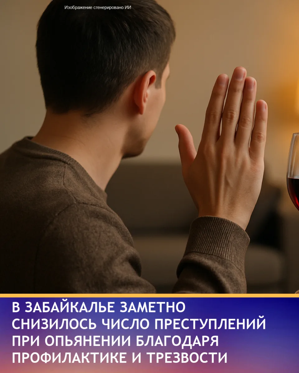 В Забайкальском крае снизилось число преступлений, совершённых в состоянии опьянения, б...