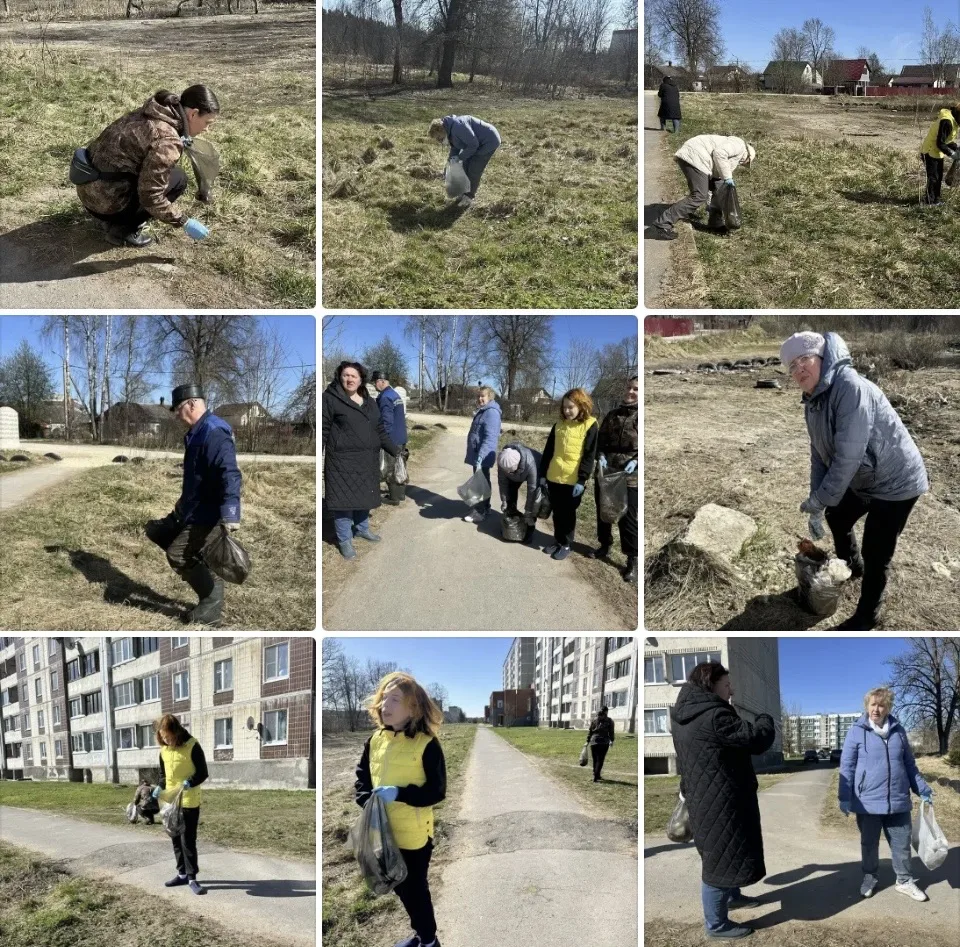 🍃Весенний субботник удался! 🎨😄🧹Результат —школьный  двор преобразился.
