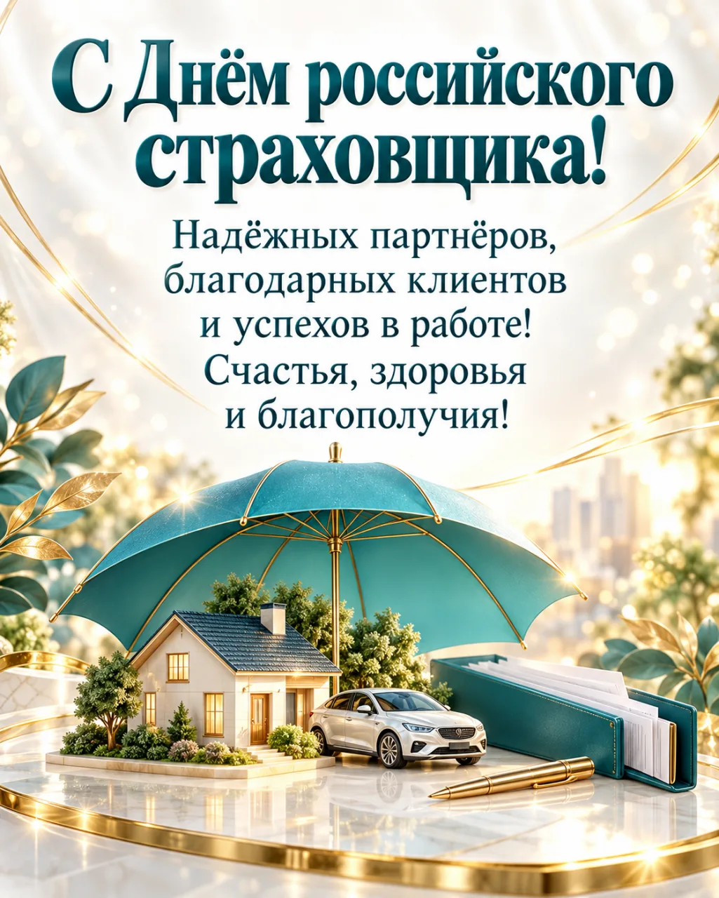 ☂ Пусть в работе всё складывается удачно, а в жизни будет спокойно и радостно!