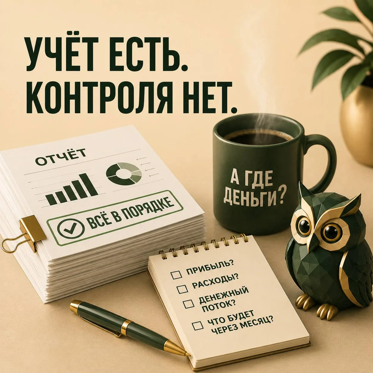 Учёт есть. Контроля нет.