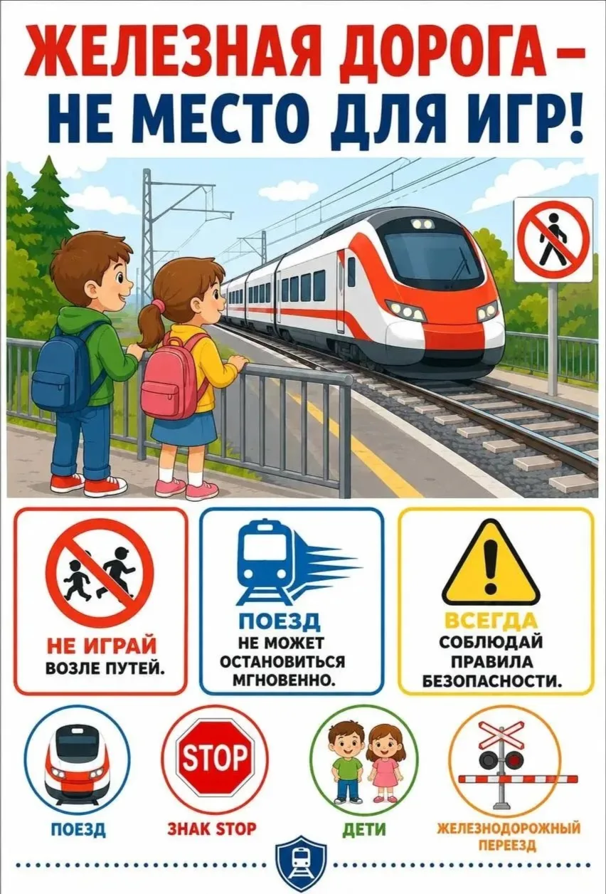 🚂 Железная дорога — не место для игр!