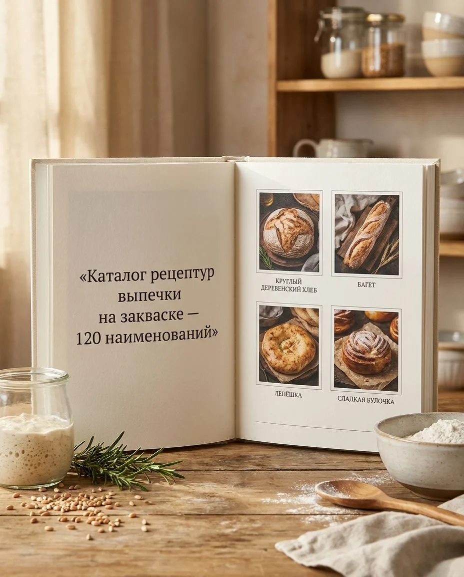 🍞 ПРЕЗЕНТУЕМ НАШ НОВЫЙ ГАЙД: КАТАЛОГ РЕЦЕПТУР ВЫПЕЧКИ НА ЗАКВАСКЕ
