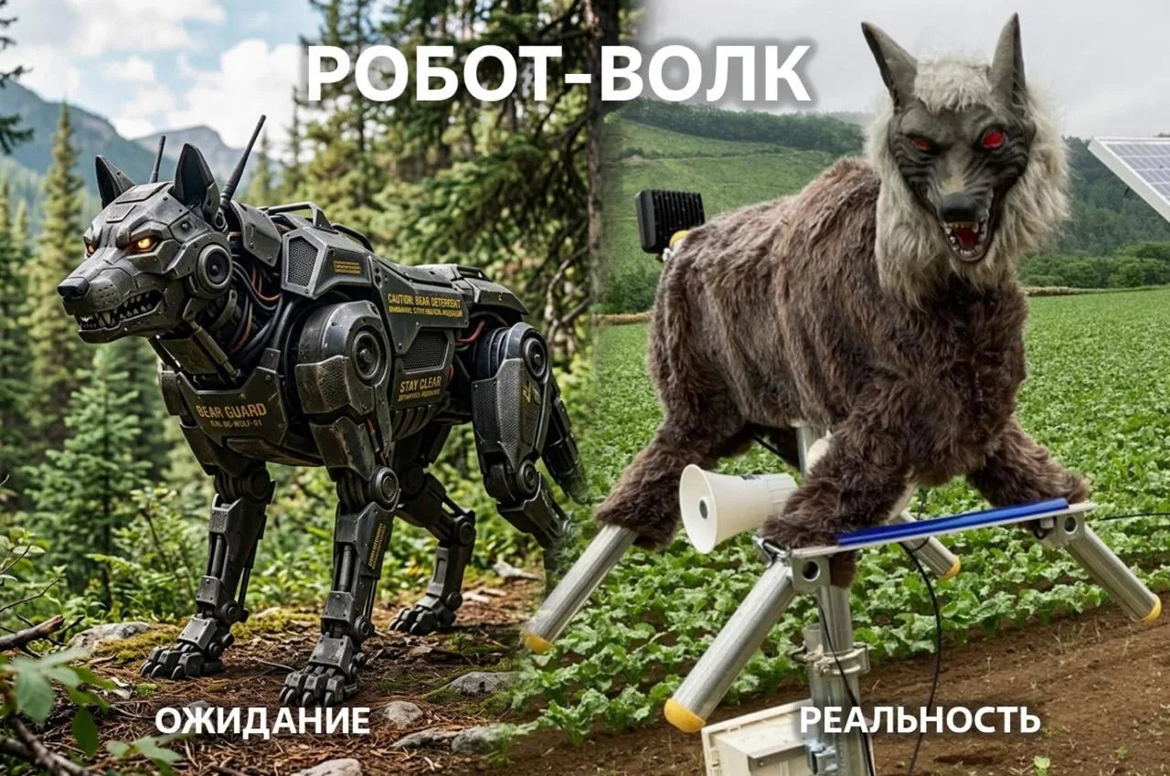 🐺 В Японии раскупили всех роботов-волков из-за нашествия медведей  В стране зафиксировано рекордное 