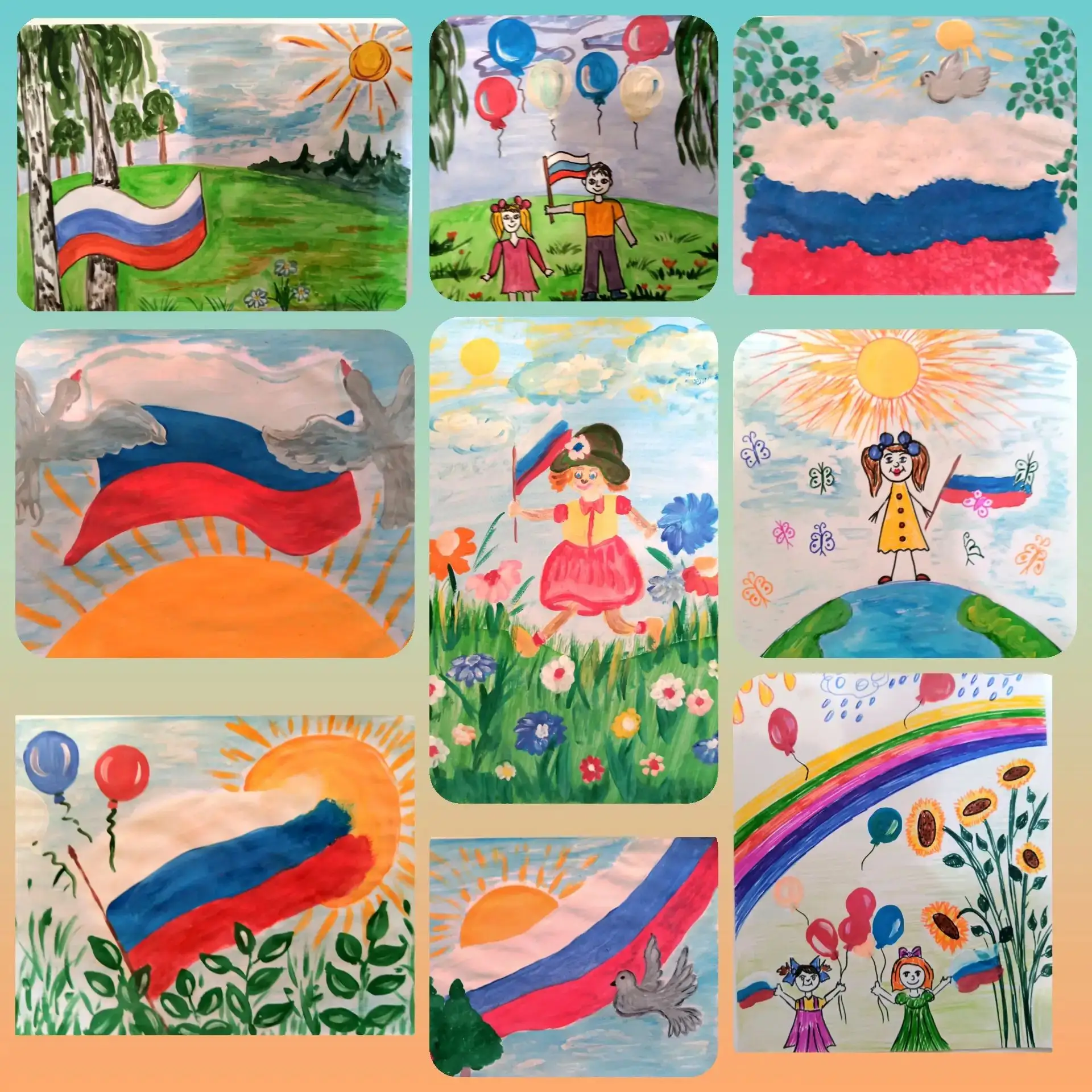 "Политра моей Родины"-галерея детского творчества, Долматовский СДК.