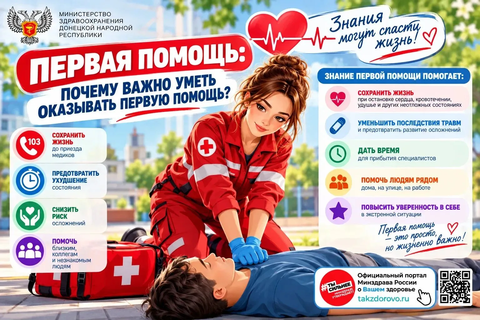 🆘 Первая помощь: почему важно уметь ее оказывать?