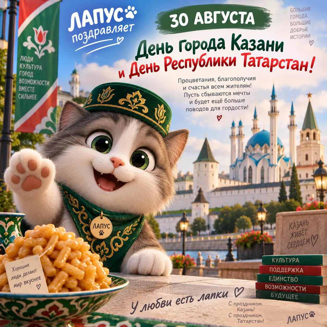 🐾 **ЛАПУС ПОЗДРАВЛЯЕТ!**