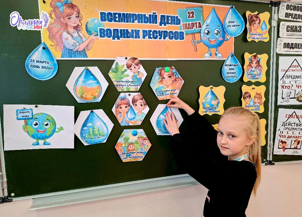 💧Наши юные орлята — защитники воды!  🌟25 марта ученики 2 «И» стали участниками трека «Орлёнок‑Эколог