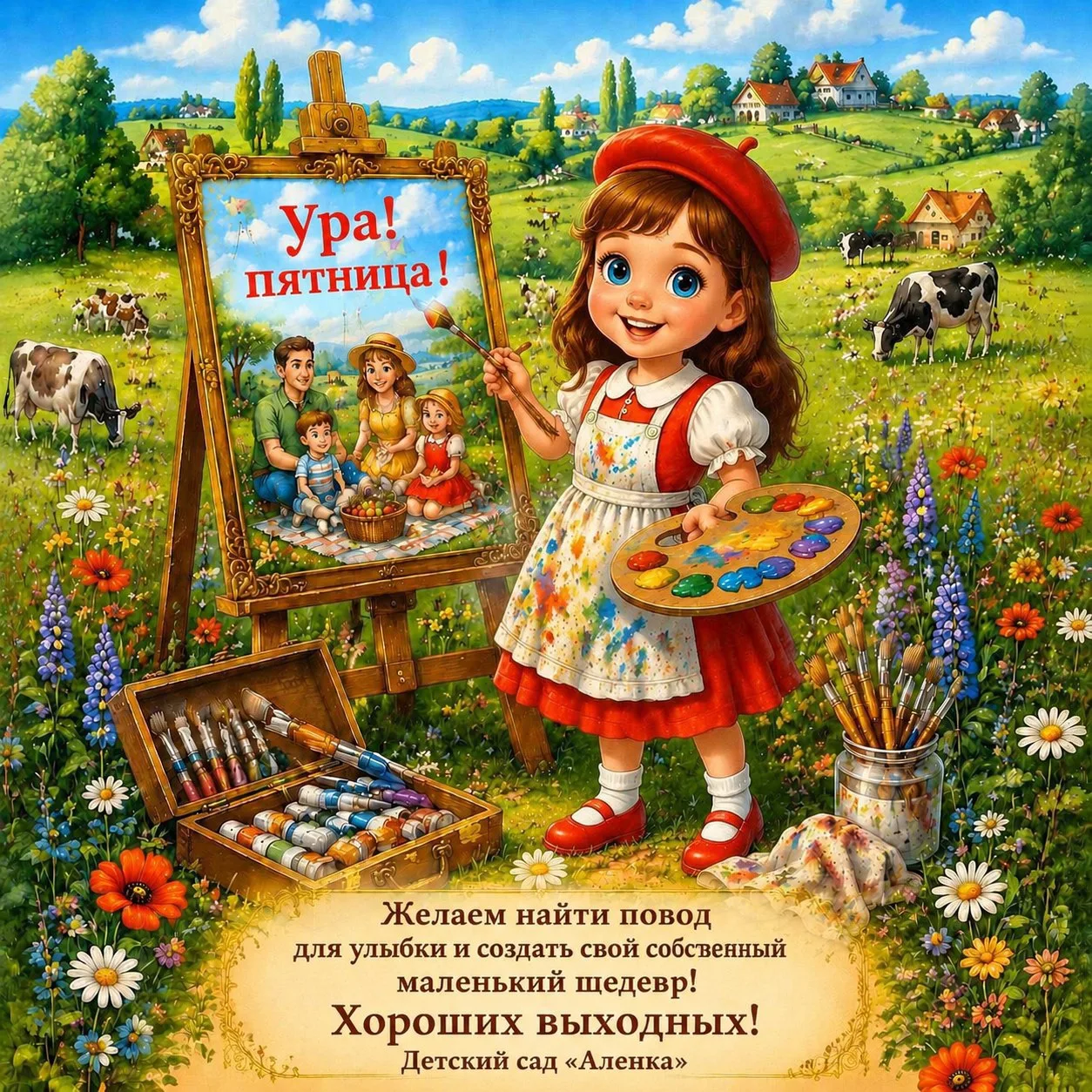 🎨 Ура! Пятница! Время волшебства и семейных приключений настало! Пусть эти выходные на...