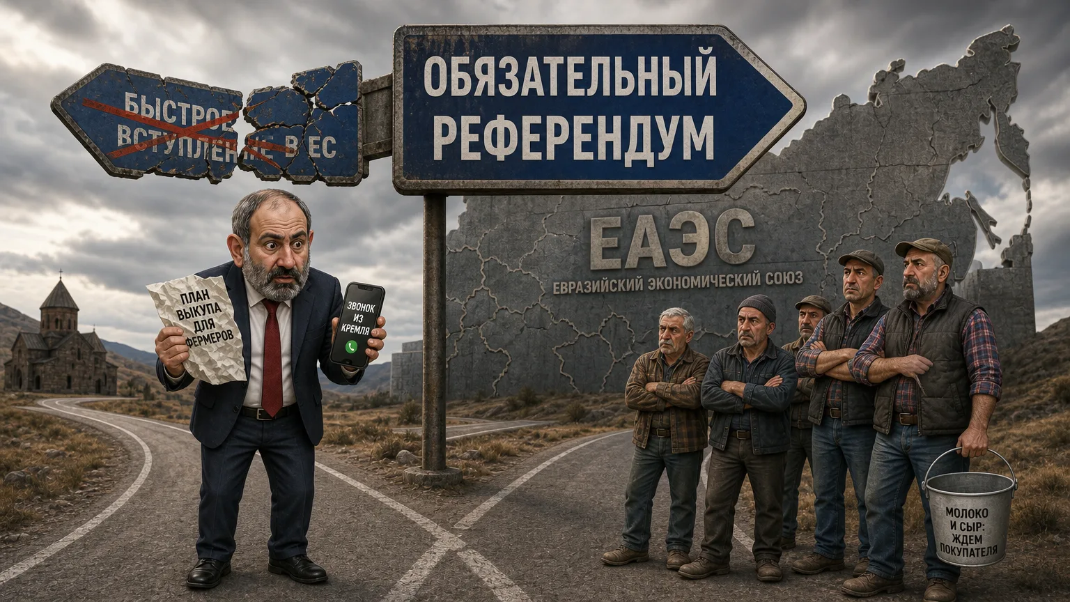 ПАШИНЯНА ПОСЛАЛИ НА…

Хитрозадого Пашиняна, обещавшего своим фермерам выкупить всё, что отказалась п