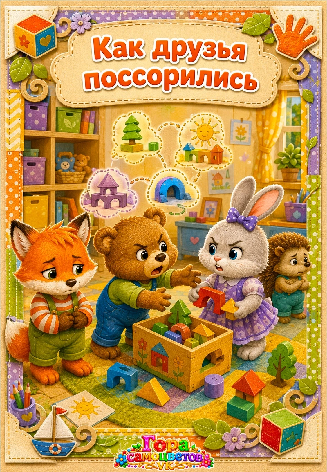🎉 Продолжение истории про лисёнка Рыжика: «Как друзья поссорились»! 🎉