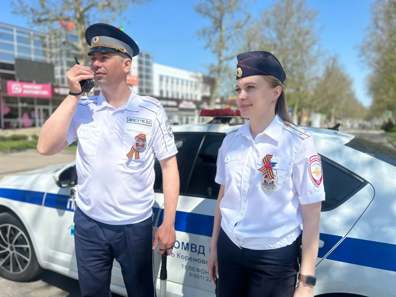 Полицейские обеспечили охрану общественного порядка во время празднования Дня Победы в Кореновском р