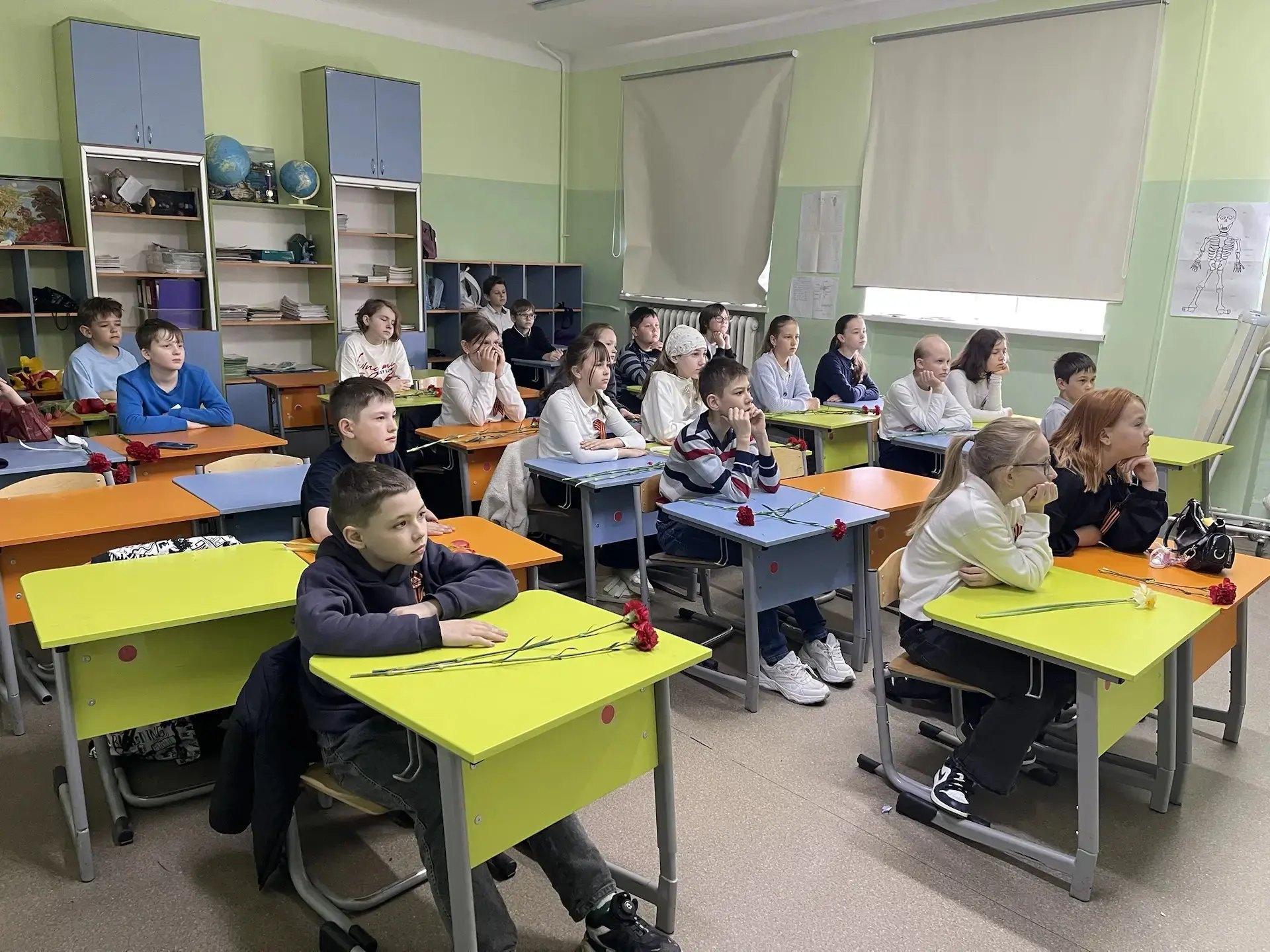 8 мая в 4Б, 4А, 4Г, 3Г классах прошли уроки мужества, приуроченные к празднованию 81-ой годовщины по
