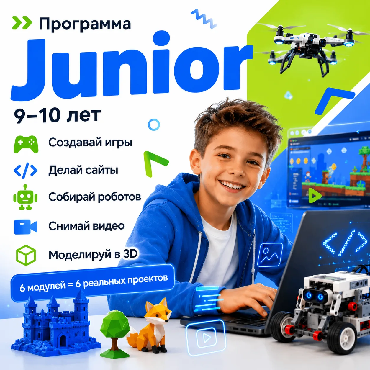 Ваш ребёнок заканчивает Kids? Тогда Junior — следующий уровень
