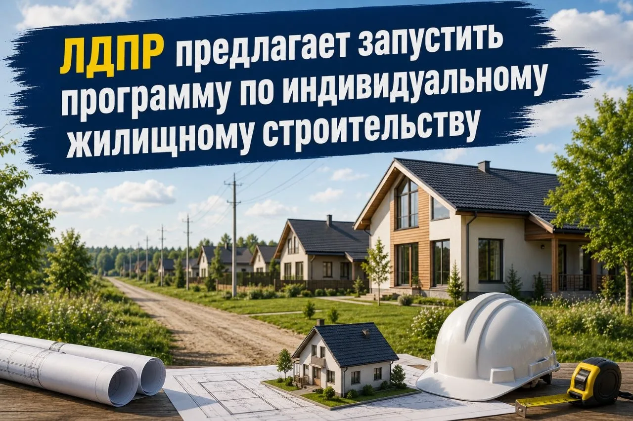 🏠ЛДПР предлагает запустить программу по индивидуальному жилищному строительству

©Леонид Слуцкий от