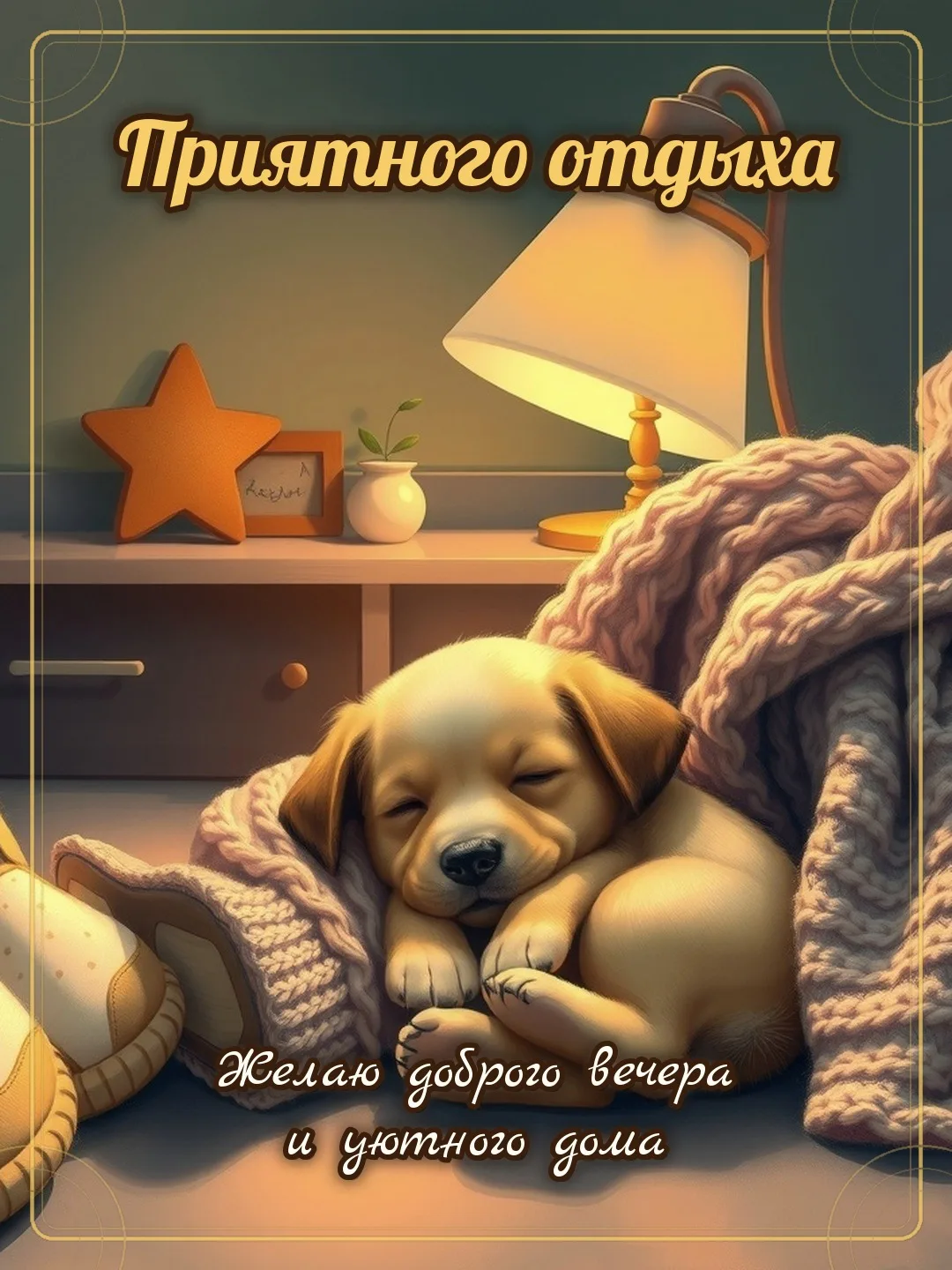 🍂 Приятного отдыха! Желаю доброго вечера и уютного дома.
