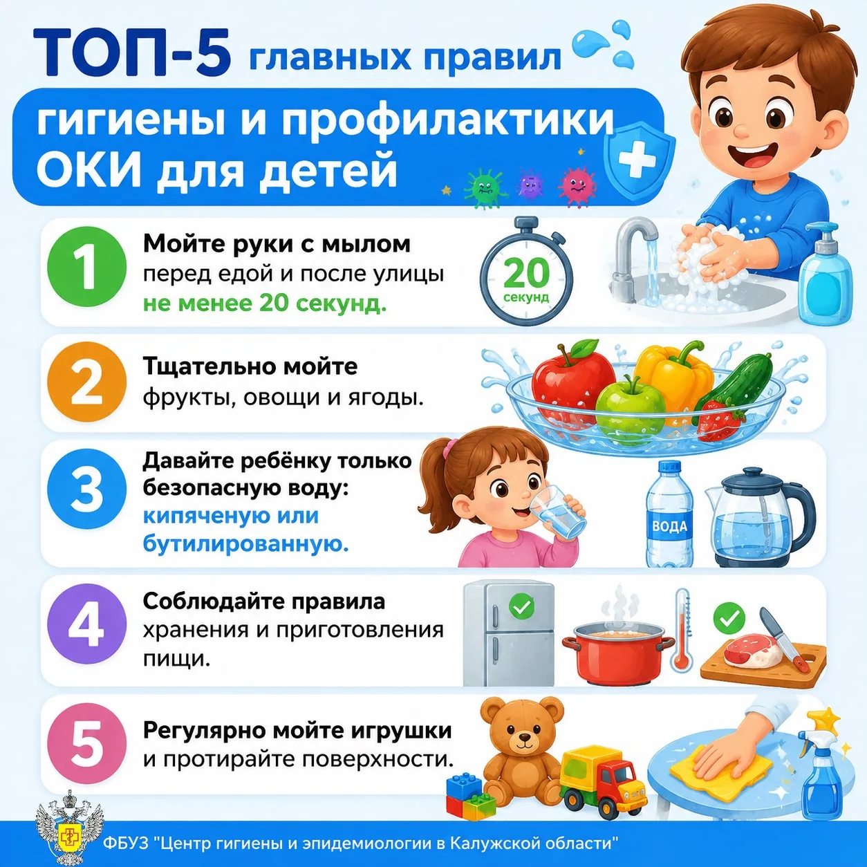 Острые кишечные инфекции (ОКИ) легко передаются, а для детей они особенно опасны. Прост...