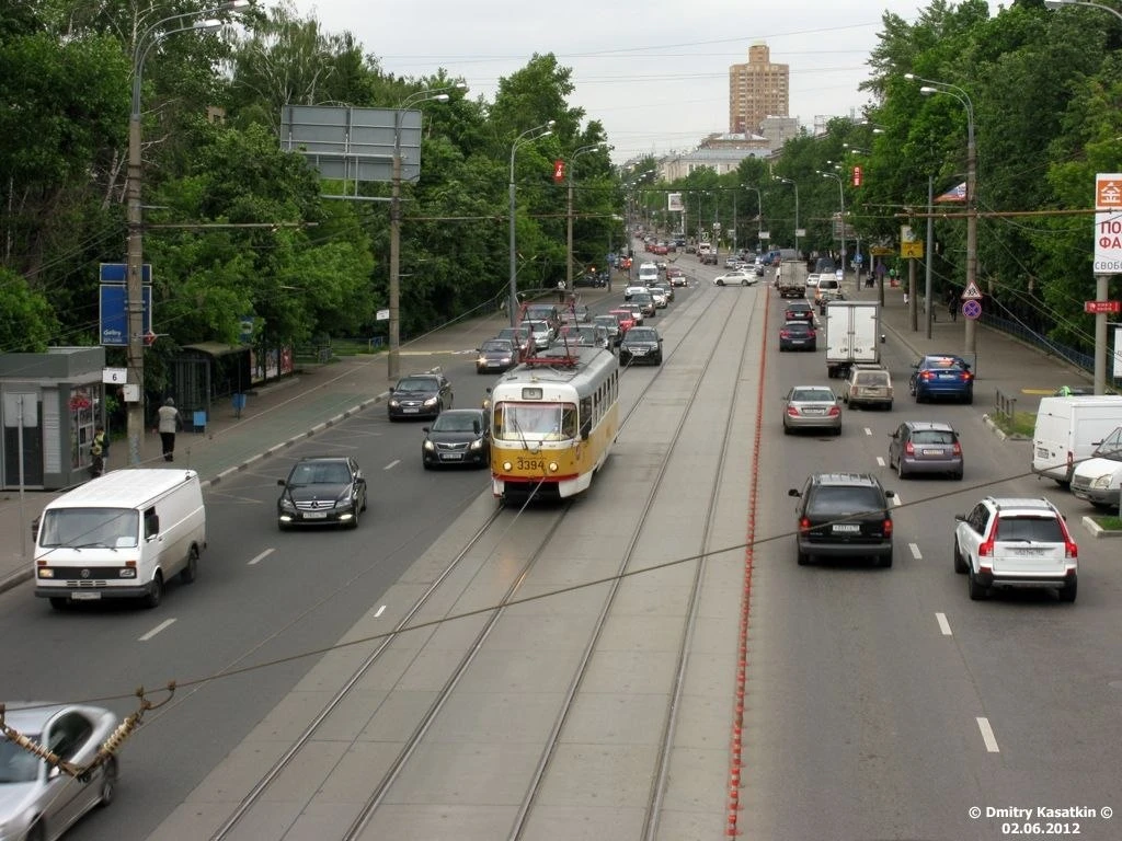 🚋 Улица Свободы. Москва, 2012 год.