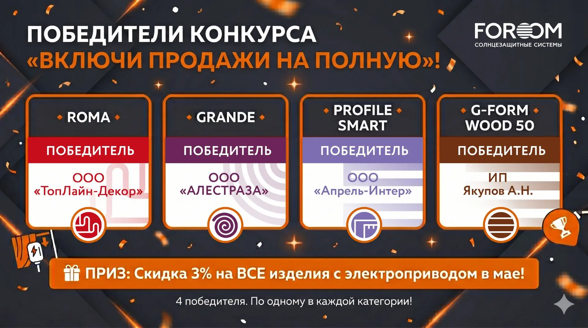🏆 ПОДВОДИМ ИТОГИ КОНКУРСА FOROOM! 🏆
