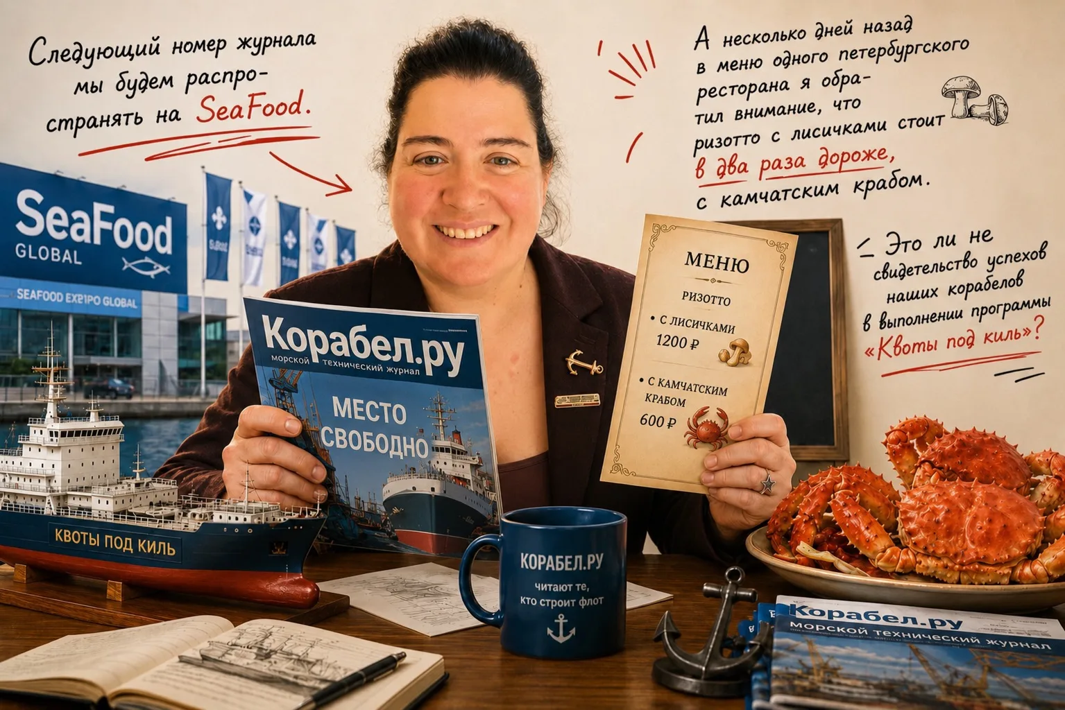 Следующий номер будет распространяться на выставке «SEA FOOD EXPO”