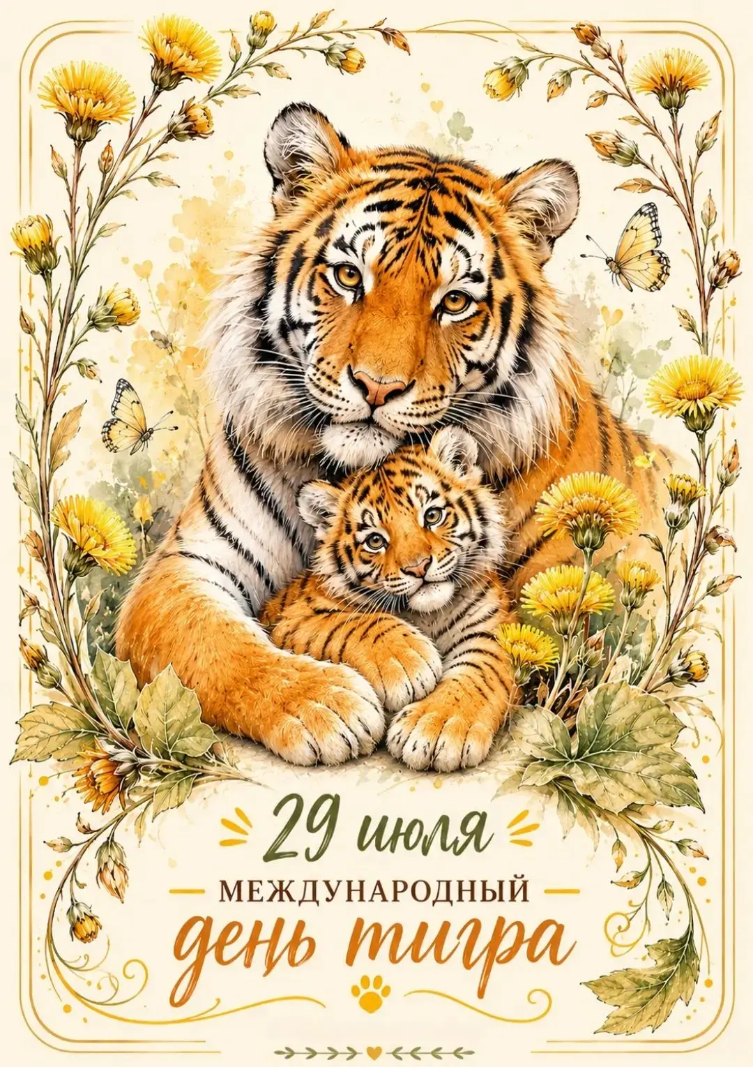 🐯Сегодня, 29 июля, наш сад превратился в настоящий штаб по спасению полосатых! 🐯🧡
Мы отметили Меж