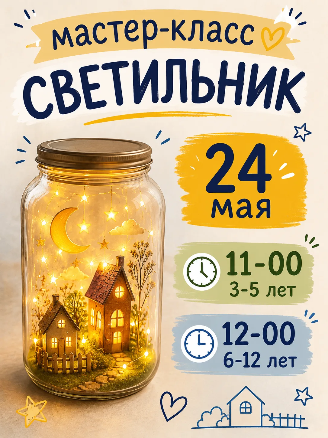 ✨ Приглашаем детей на творческий мастер-класс