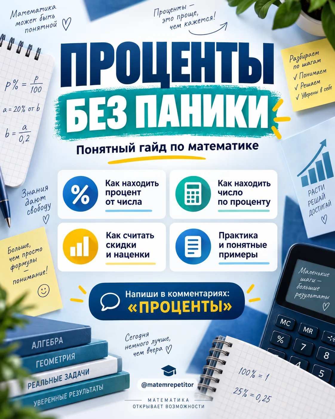 «20% от числа» ребёнок ещё находит.