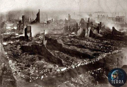 Фотографии сделанные после "Великого пожара" в Чикаго 1871 год 😱