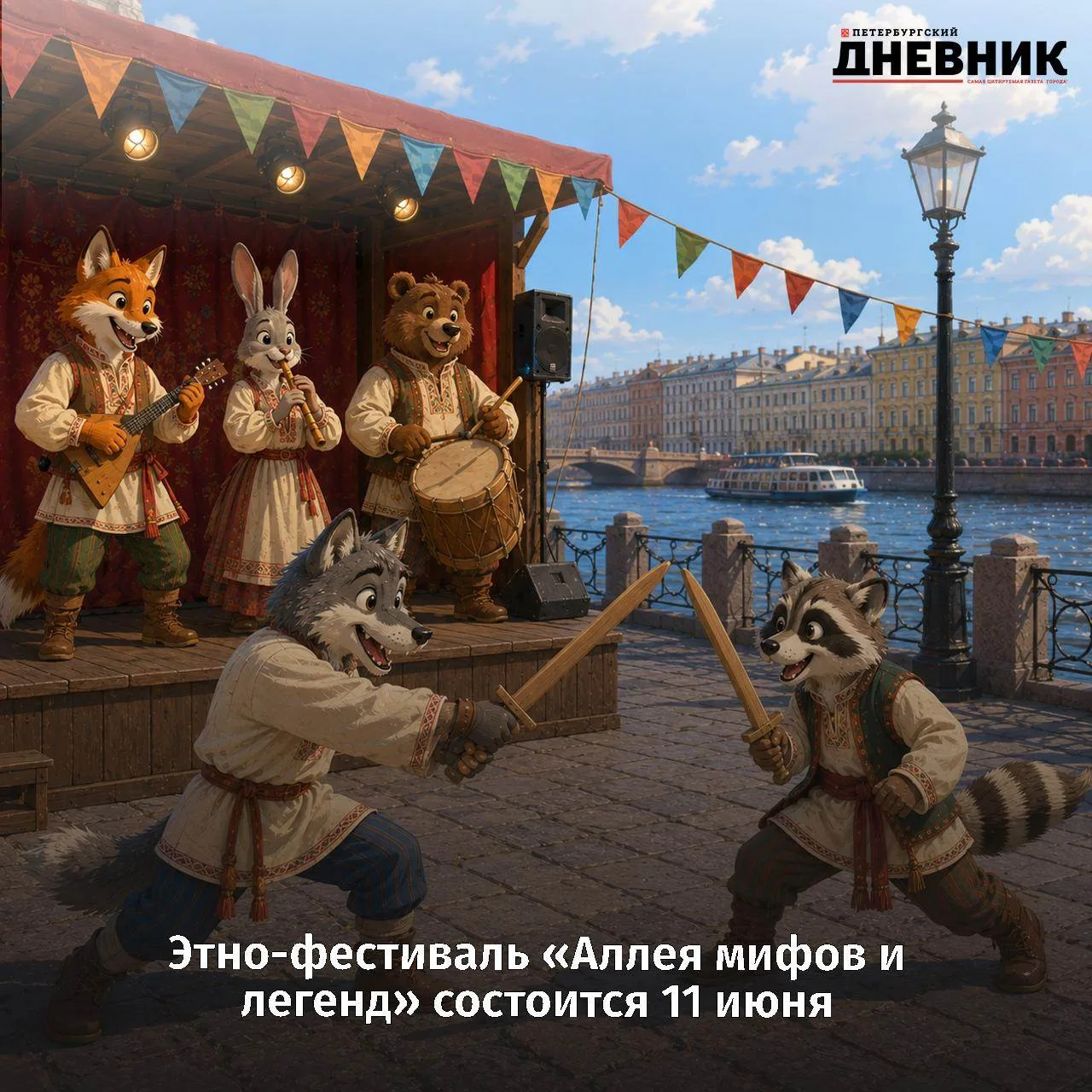 🎉 На Малой Конюшенной пройдет этно-фестиваль «Аллея мифов и легенд»