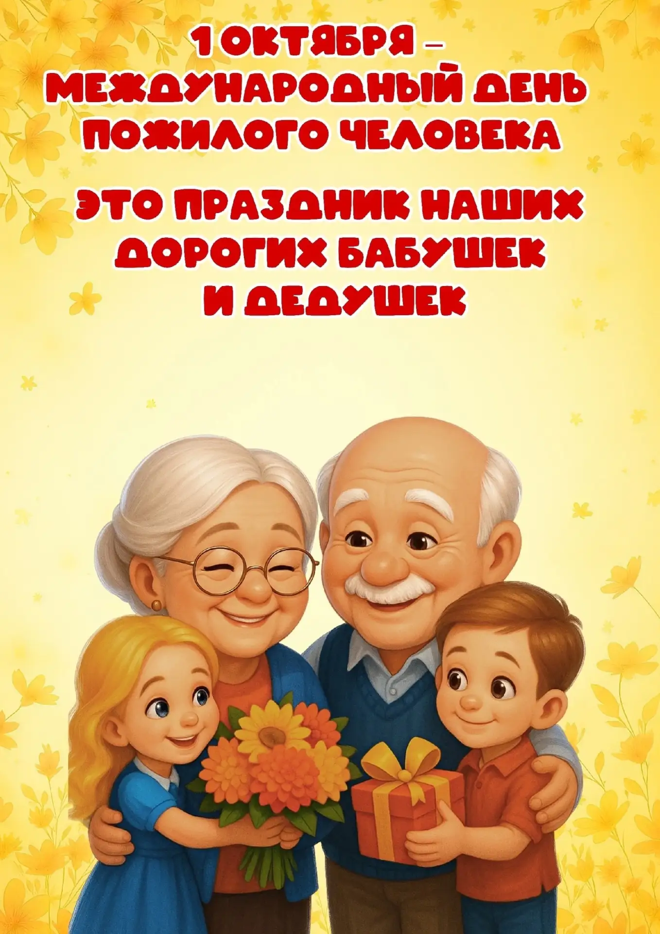 Ребята из группы «Смешарики» сделали для своих бабушек и дедушек красивые открытки 🌸🍁...