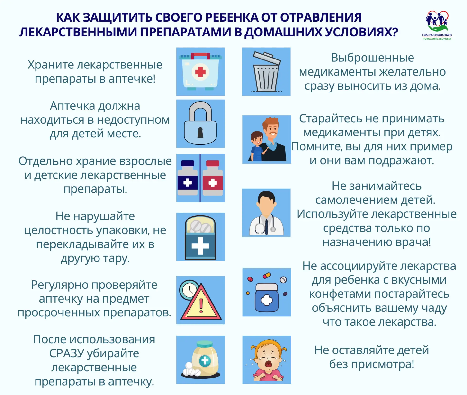 Как защитить своего ребенка от отравления лекарственными препаратами в домашних условиях