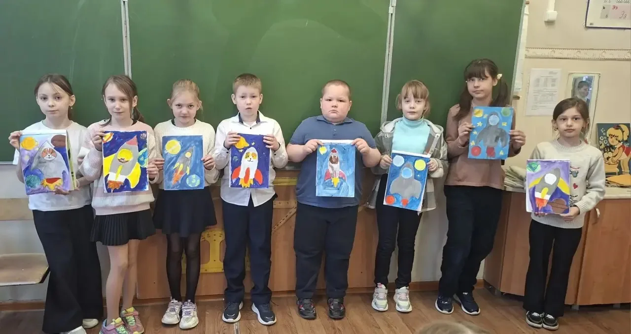 #Школа22 #Уроксинтересом  🚀 Неделя космонавтики - прекрасный повод для творчества и изучения космоса