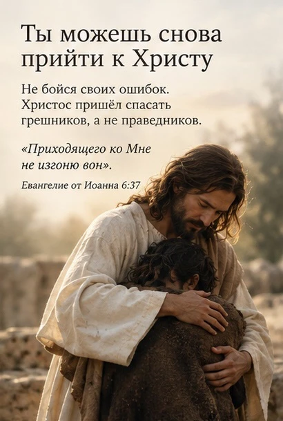 ✝️ ТЫ МОЖЕШЬ СНОВА ПРИЙТИ КО ХРИСТУ