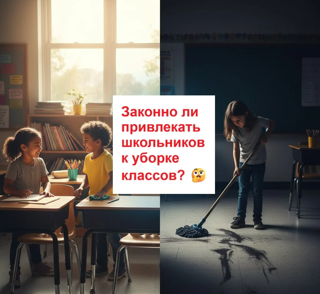 Законно ли учителю привлекать школьников к уборке классов? 🤔  Класс — это их дом? 🏠 Разбираемся, где