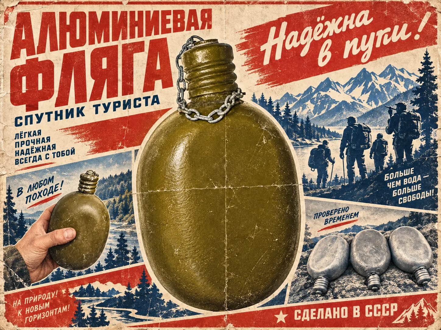 Алюминиевая фляга
