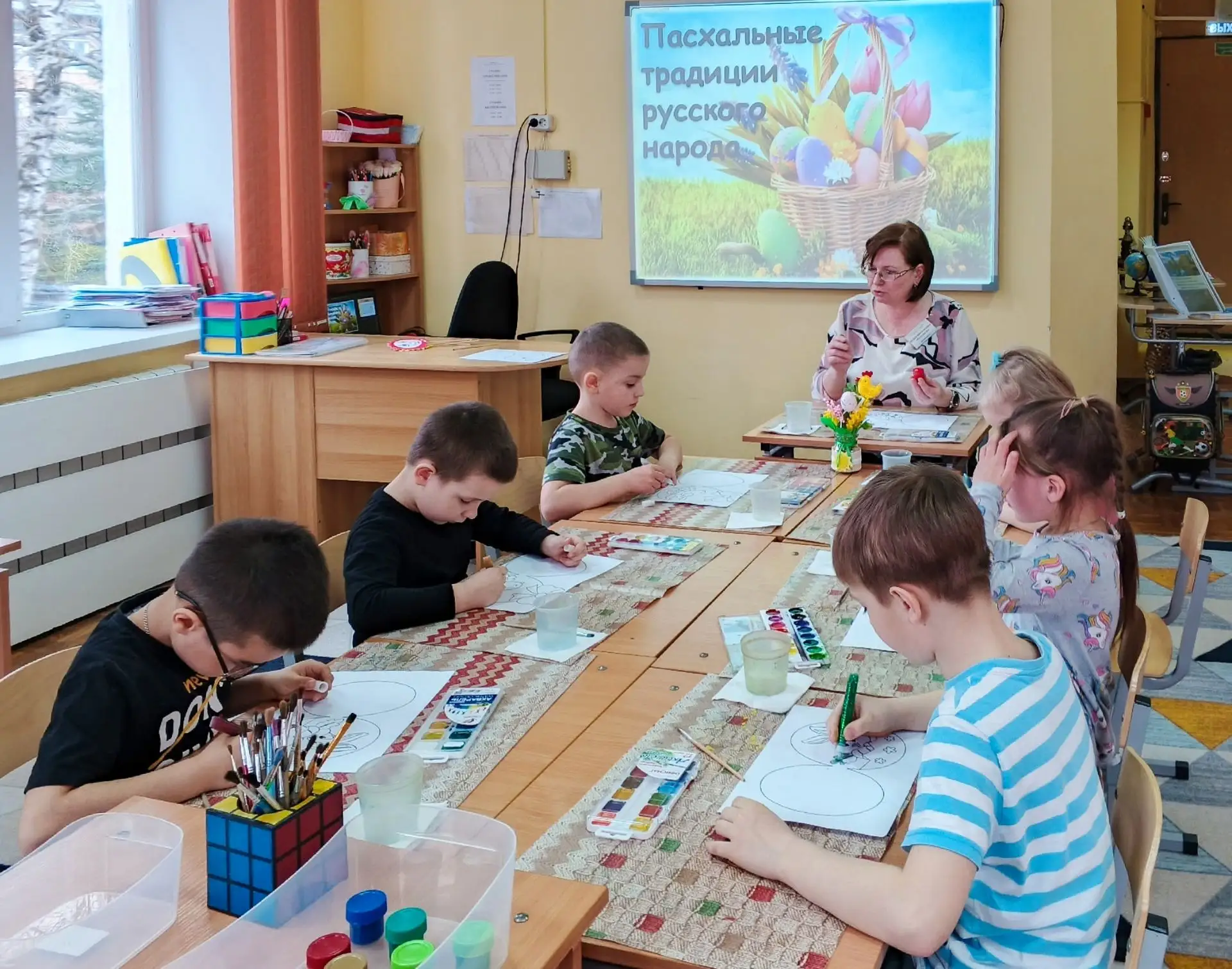 ✨Пасхальные узоры ⁣ 🏡Воспитанники Вяземского социально-реабилитационного центра для несовершеннолетн