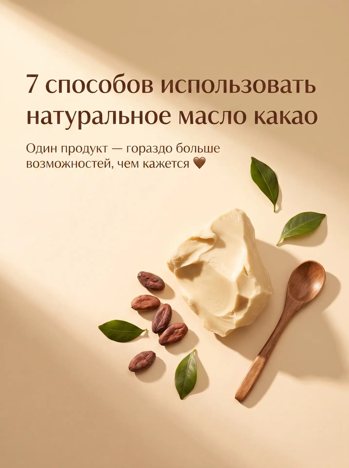 🤎 Натуральное масло какао - продукт, который может пригодиться и в уходе за собой, и н...
