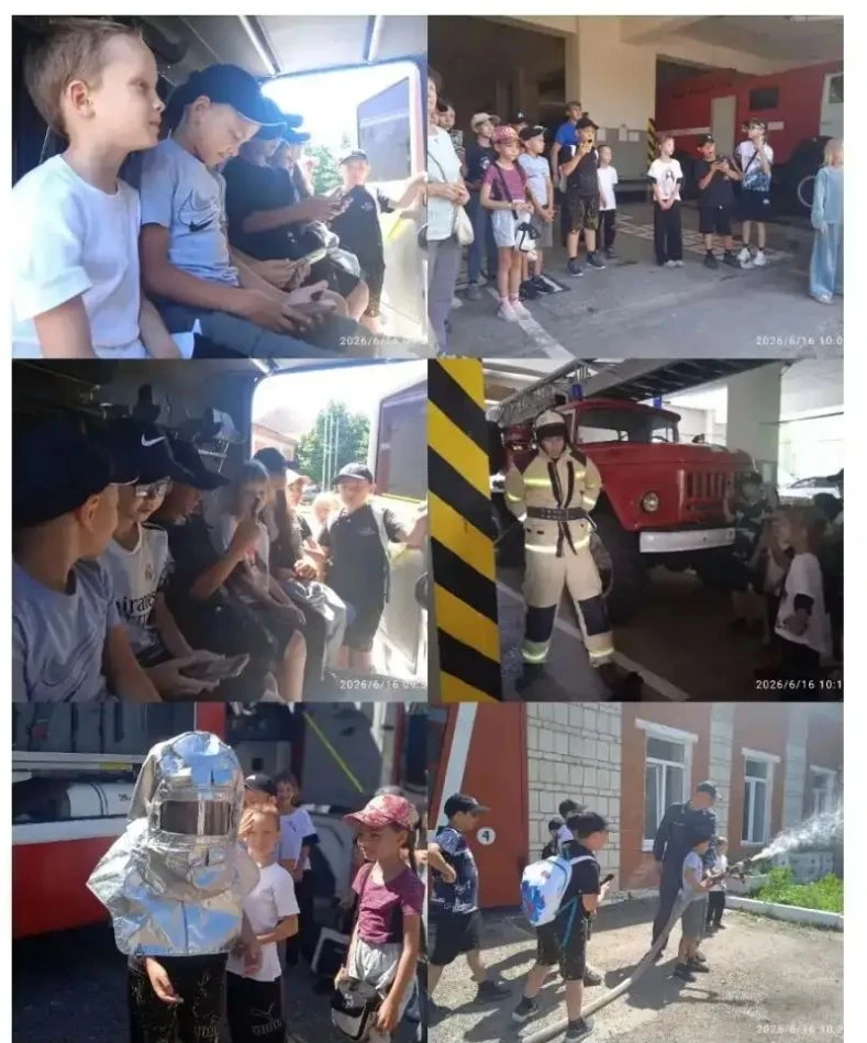 🏋‍♀️День безопасности: урок от спасателей и забота о себе
🚒Тринадцатый день нашего пришкольного ла
