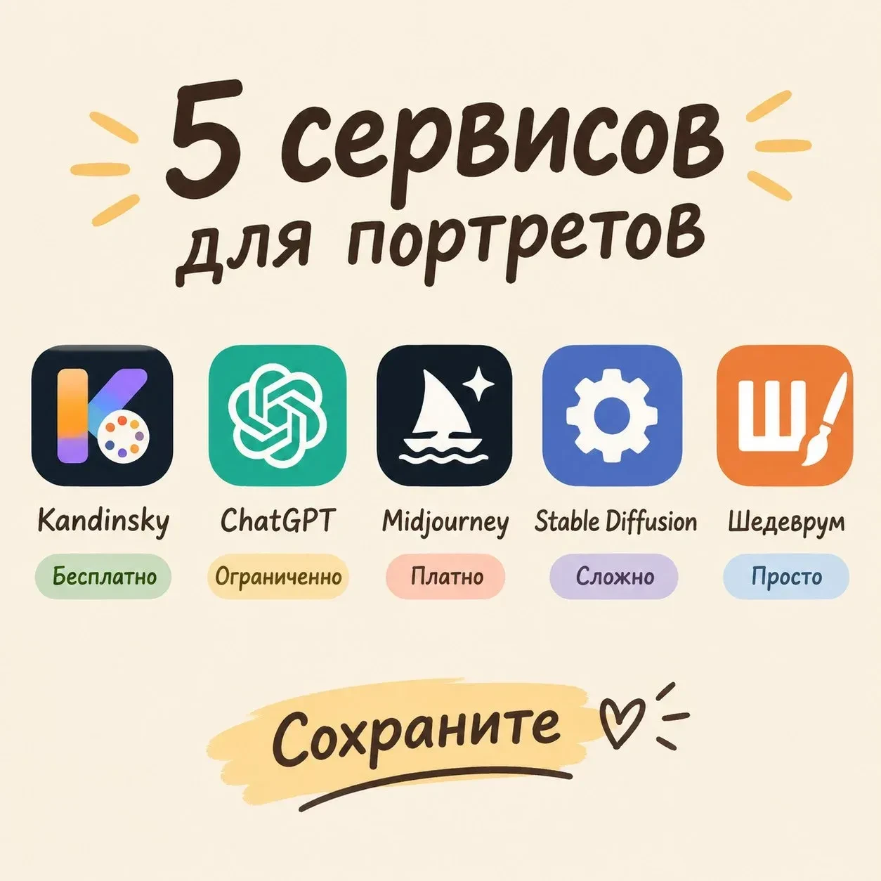 «5 сервисов для портретов: что бесплатно, что нет»