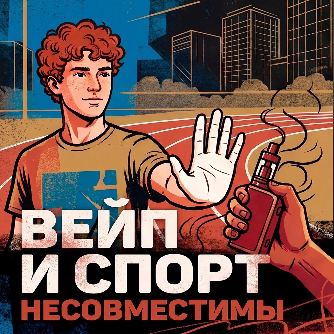 Вейпы и спорт несовместимы

Спорт требует от организма полной отдачи — чистого дыхания, сильного сер