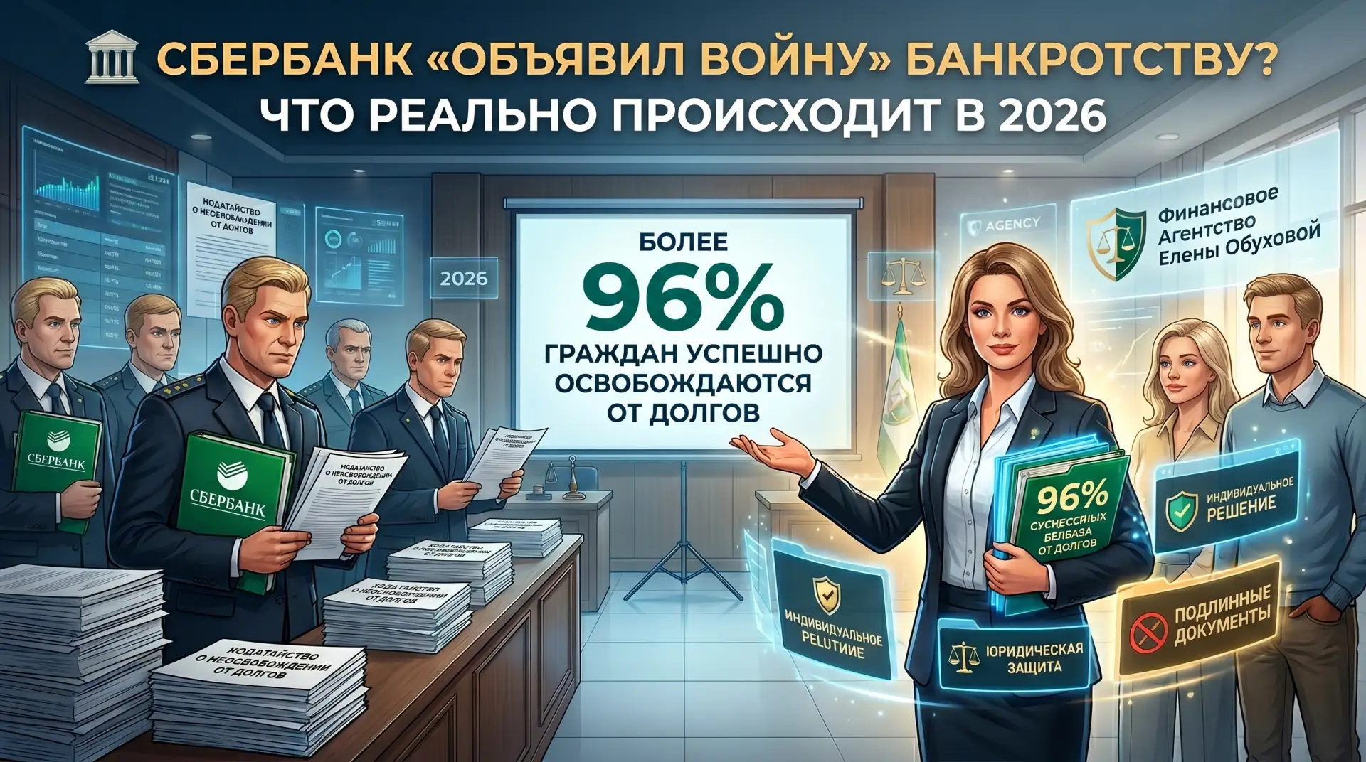 СБЕРБАНК «ОБЪЯВИЛ ВОЙНУ» БАНКРОТСТВУ? ЧТО ПРОИСХОДИТ НА САМОМ ДЕЛЕ В 2026 ГОДУ