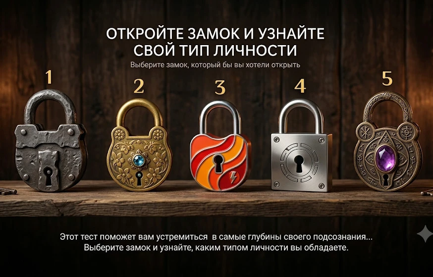 Откройте замок и узнайте, каким типом личности вы обладаете