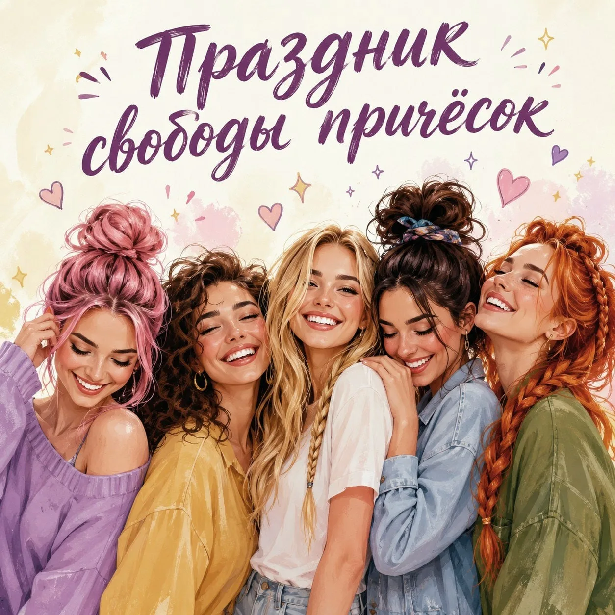 💇✨ 25 мая — Праздник свободы причёсок ✨  Сегодня можно смело забыть о строгих правилах и привычных о