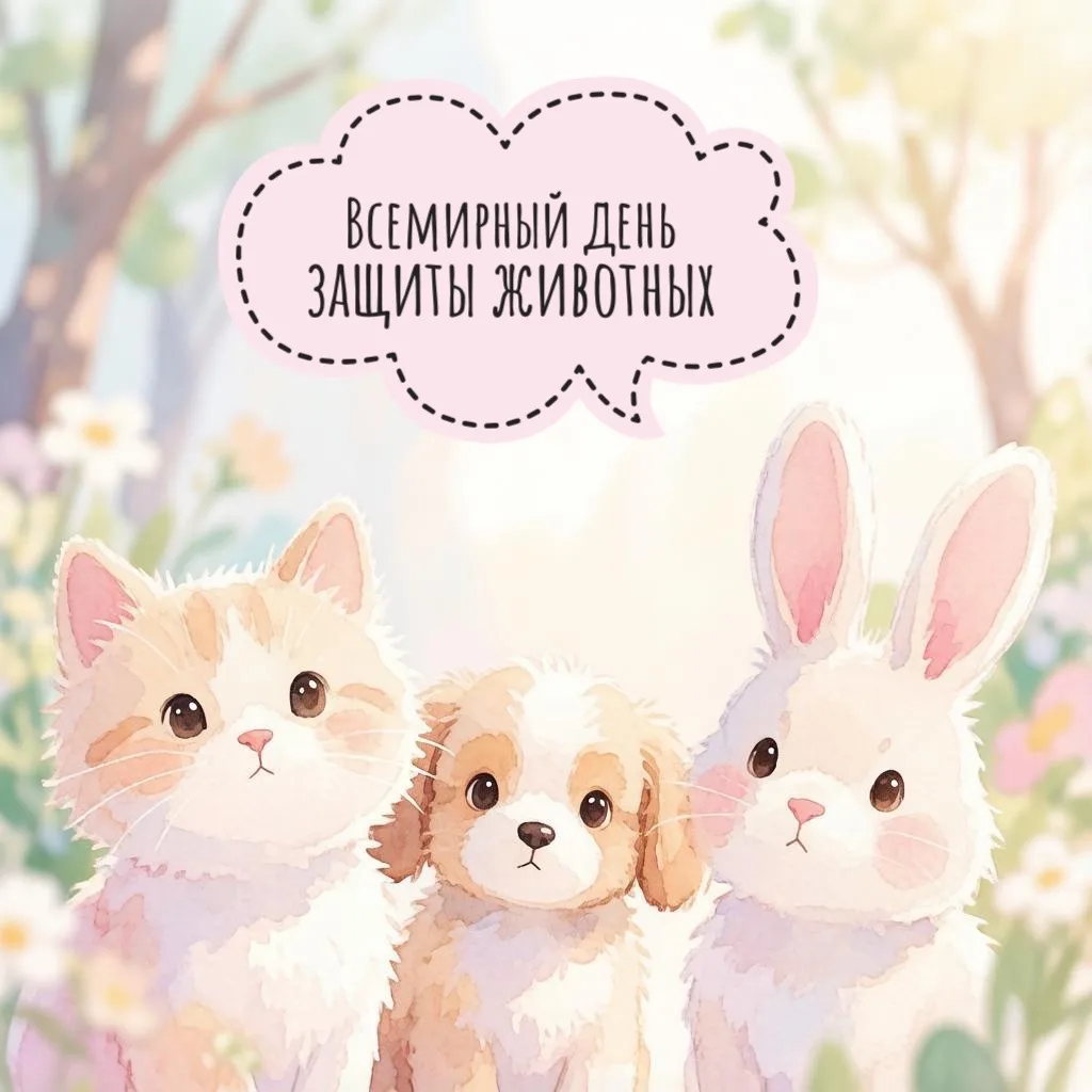 🎉 4 октября — Всемирный день животных! 🎉