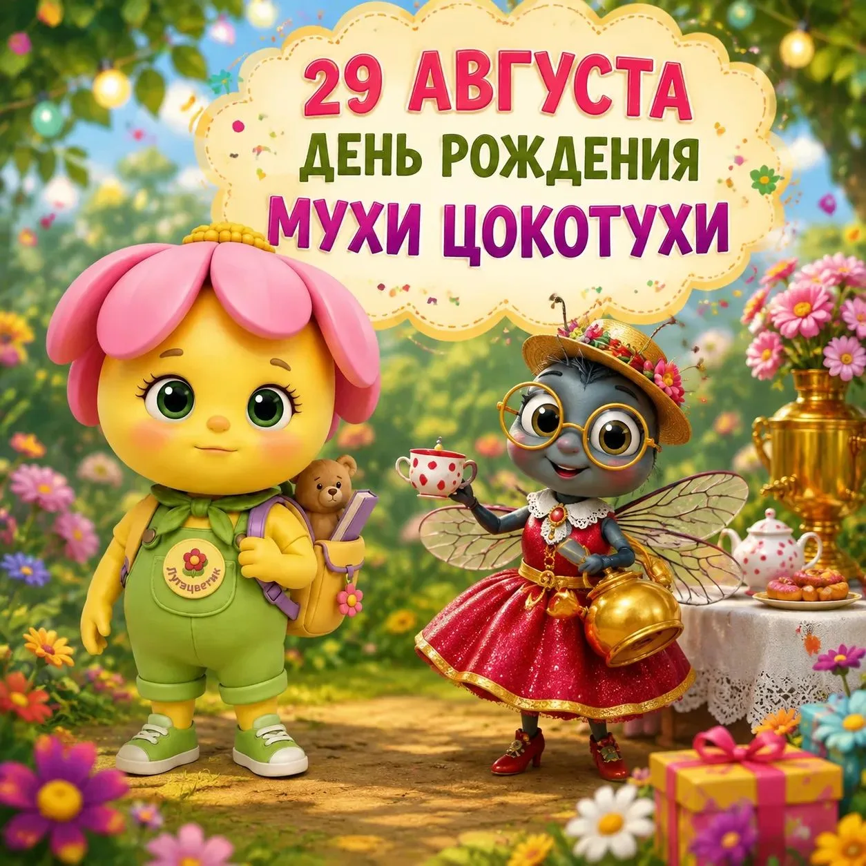🪰 29 августа - День рождения Мухи Цокотухи! 🪰